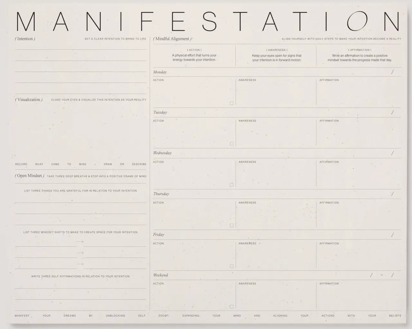 Manifestation Pad