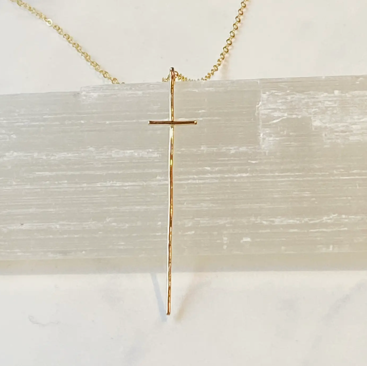 Modern Cross Necklace-14kt Gold Filled