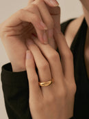 Gold Bubble Circle Ring