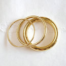 Brass simple Simplicity Bangle bracelet Set