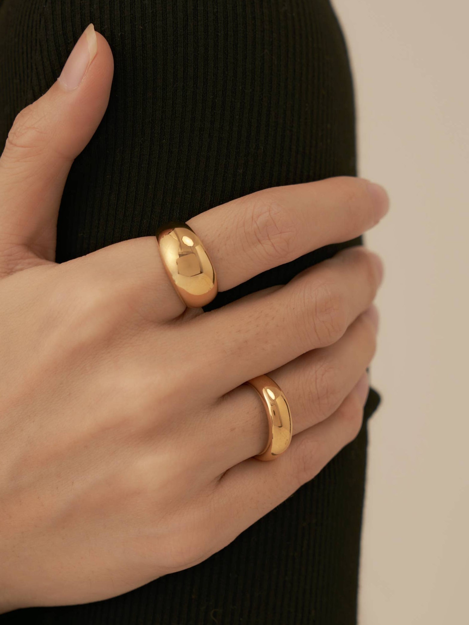 Gold Bubble Circle Ring