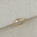 18k Gold Filled Slim Flat Disc Ring