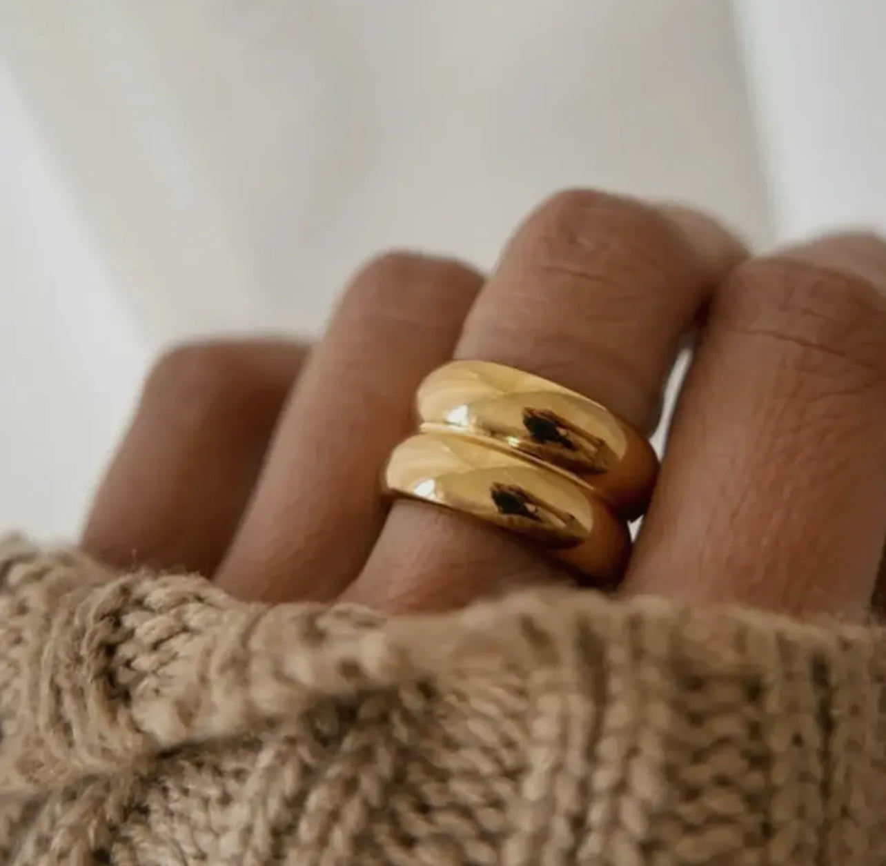 Beaute Chunky Band Ring