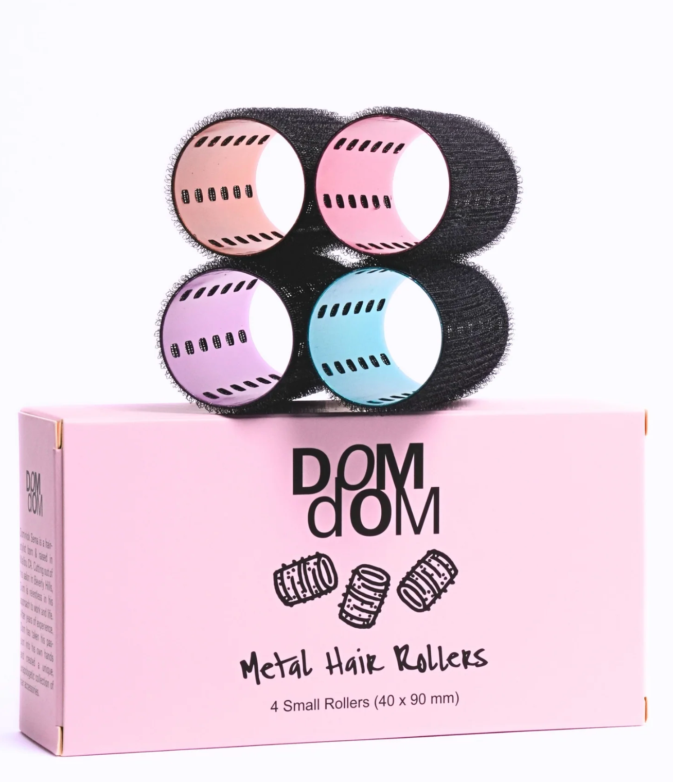 SMALL Metal Hair Rollers w/o clips