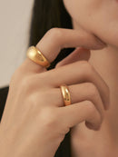 Gold Bubble Circle Ring